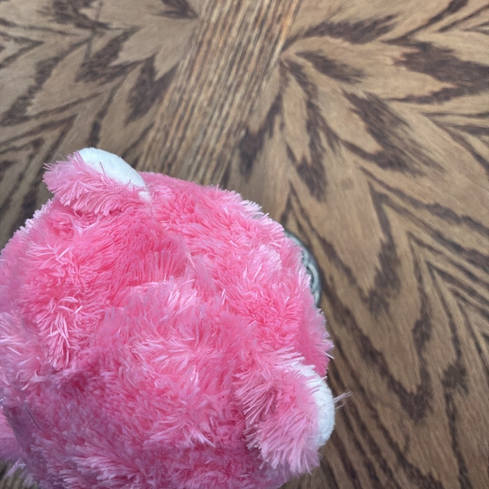 Amazing Squishee Plushies Whiskers Pink Cat Plush Stuffed Toy 3.5" THERAPY BALL - Picture 6 of 6